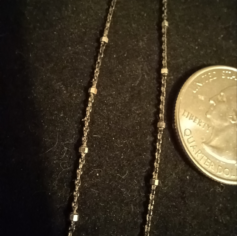 20" Blackened Italian Sparkle Necklace